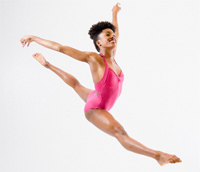 Female Ballerina mid jump